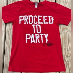 Men's Small‎ Toby Keith's Bar & Grill | Proceed To Party Graphic T-Shirt Red